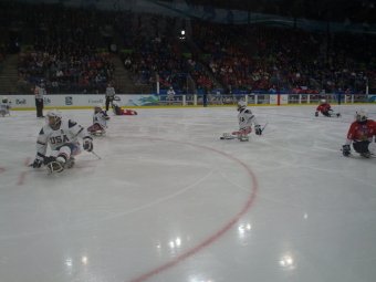 Sledge hockey game