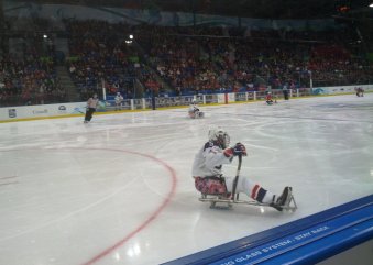 Sledge hockey game