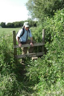 Crossing a stile