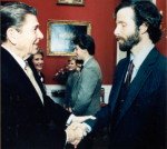 Mike meeting President Reagan