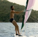 Mike windsurfing
