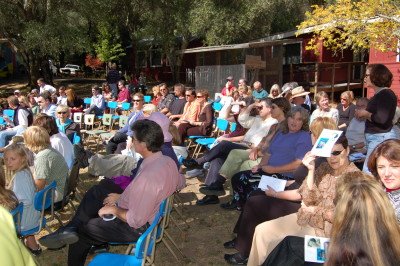 Memorial Guests waiting for the ceremony to start
