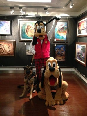 Tanker with the Disney dogs, Pluto and Goofy